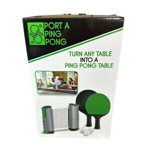 PORT A PING PONG Turn Any Table Into A Ping Pong Table SAS Group Inc. NEW Sealed